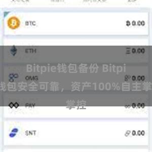 Bitpie钱包备份 Bitpie钱包安全可靠，资产100%自主掌控