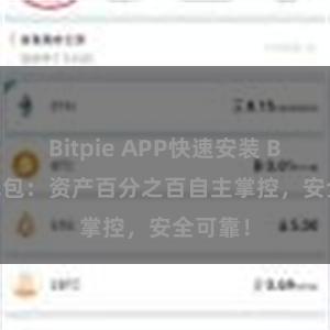 Bitpie APP快速安装 Bitpie钱包：资产百分之百自主掌控，安全可靠！