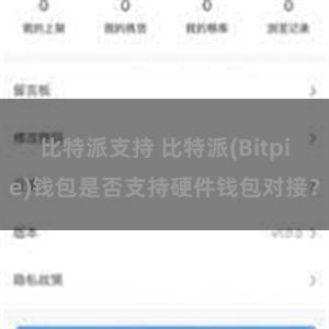 比特派支持 比特派(Bitpie)钱包是否支持硬件钱包对接？