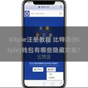 Bitpie注册教程 比特派(Bitpie)钱包有哪些隐藏功能？